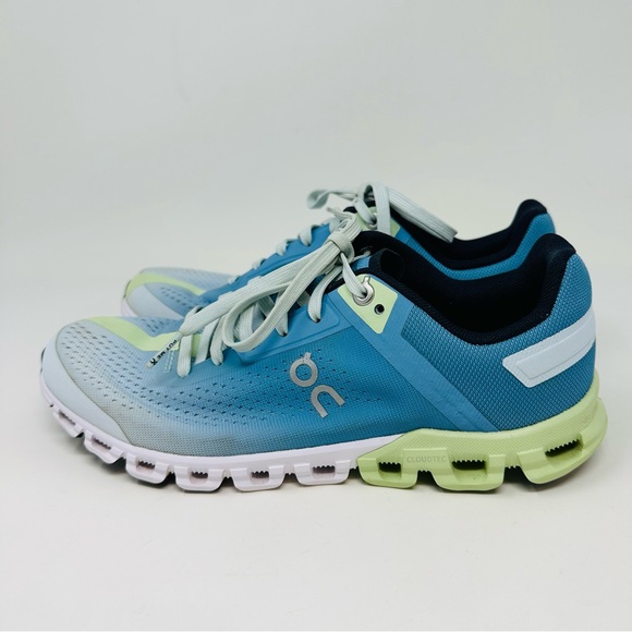 On Running Women's Cloudtec Sneakers - Blue and Green - Picture 3 of 12